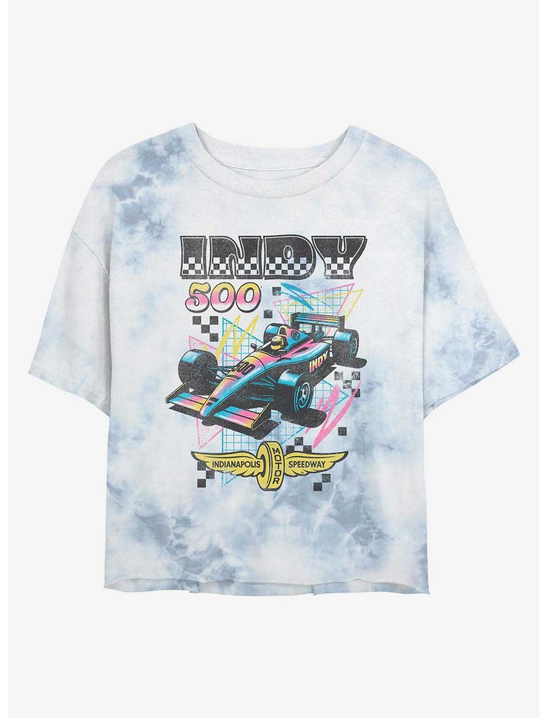 T-shirt court tie-dye Indianapolis 500 Vibe années 90 pour femme