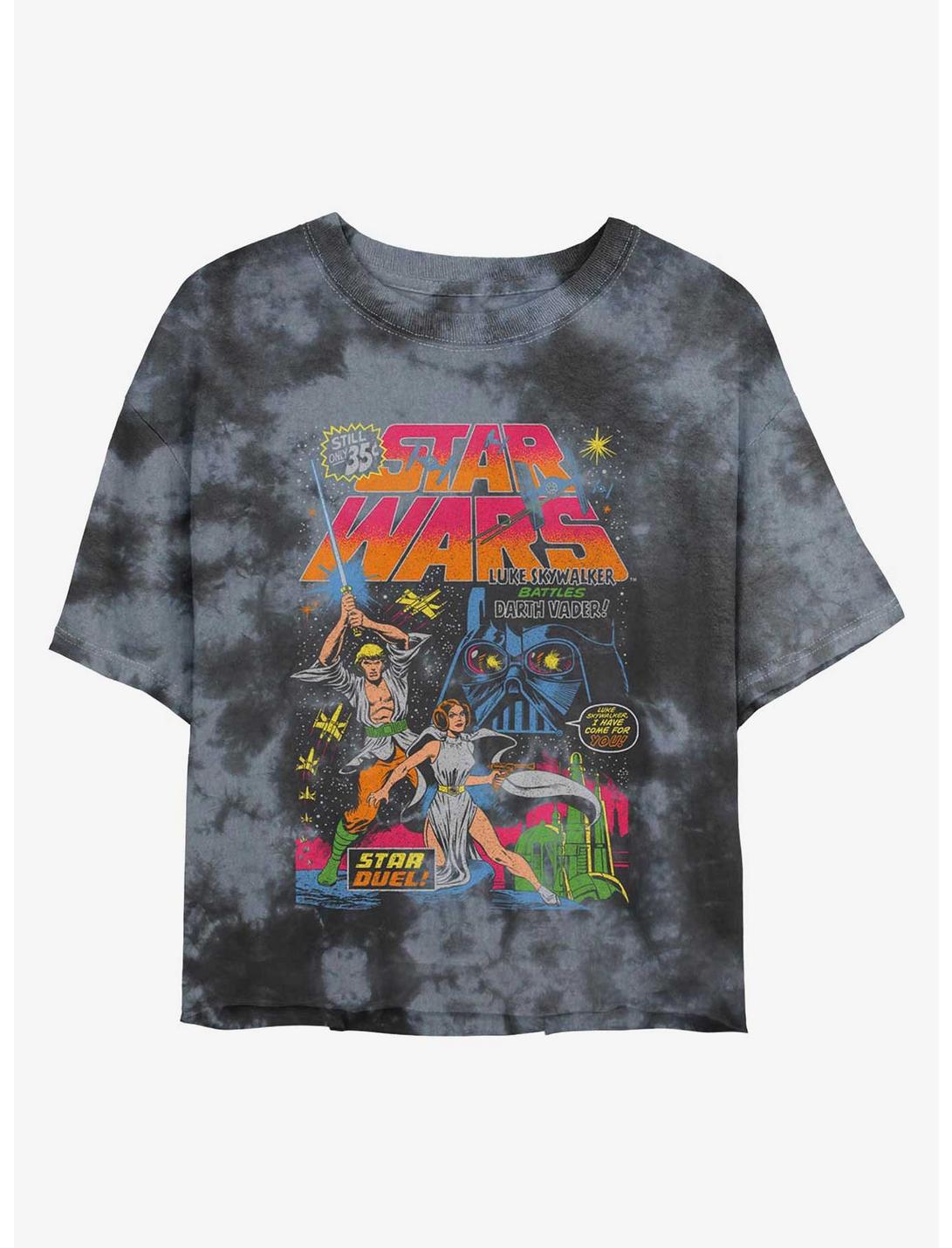 T-shirt court tie-dye Star Wars Néon Duel Étoile pour filles