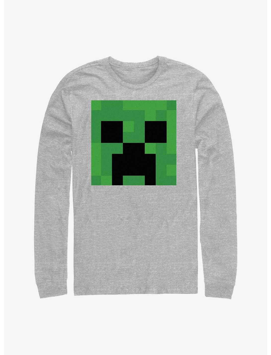Minecraft Creeper Big Face Long-Sleeve T-Shirt