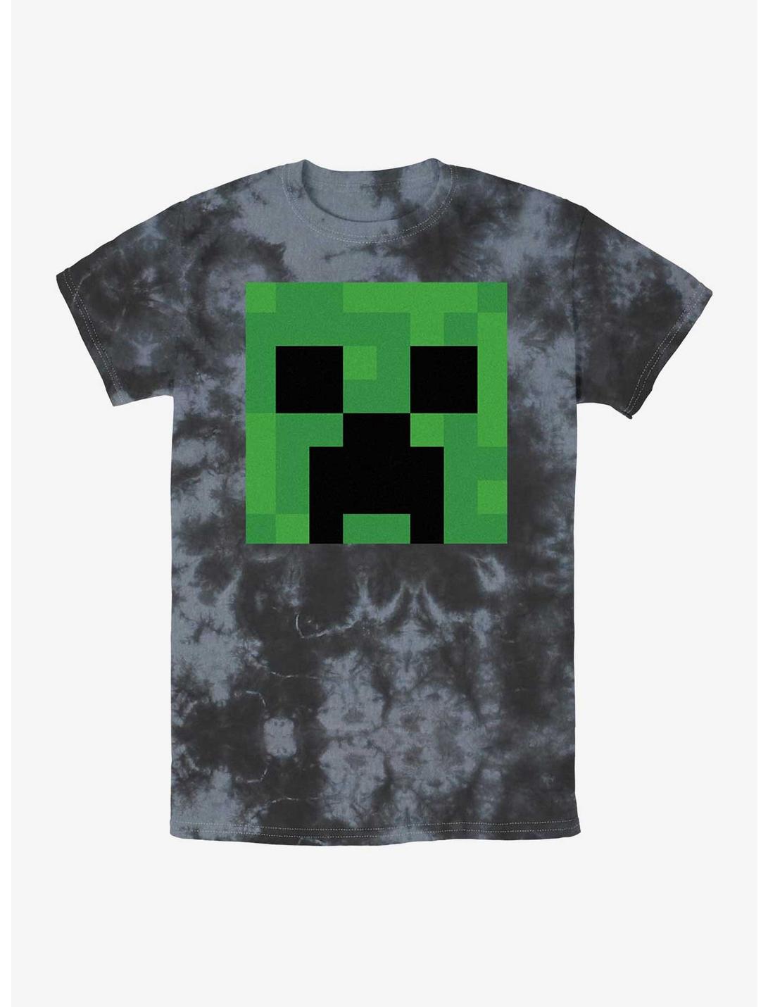 Minecraft Creeper Big Face Tie-Dye T-Shirt