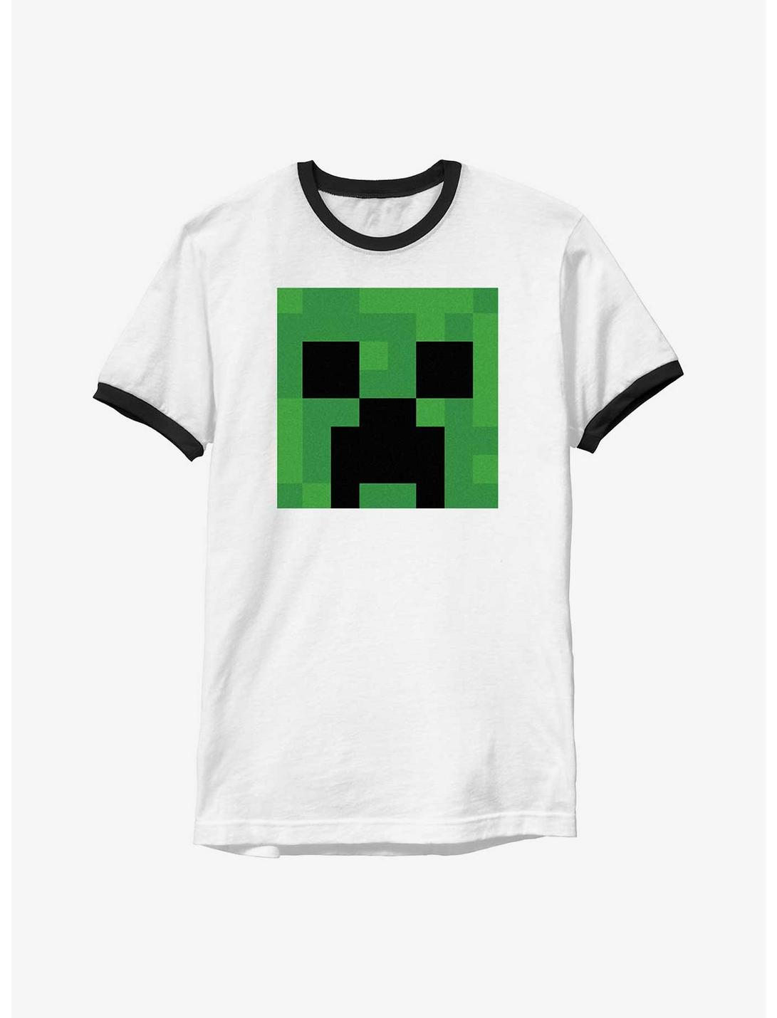 Minecraft Creeper Big Face Ringer T-Shirt