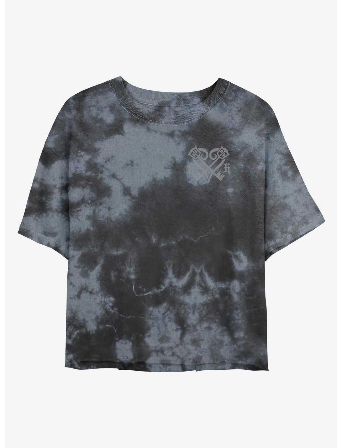 T-shirt court tie-dye avec le blason Kingdom Hearts pour fille Disney Kingdom Hearts