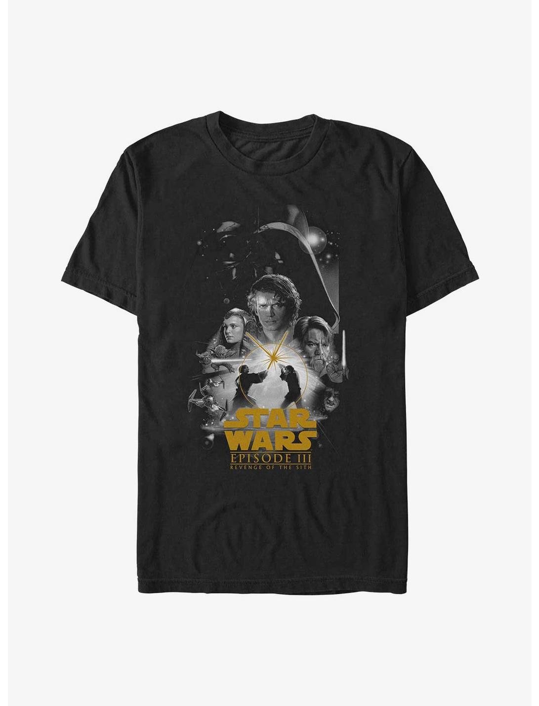 Star Wars Revenge Of The Sith Gold Poster T-Shirt