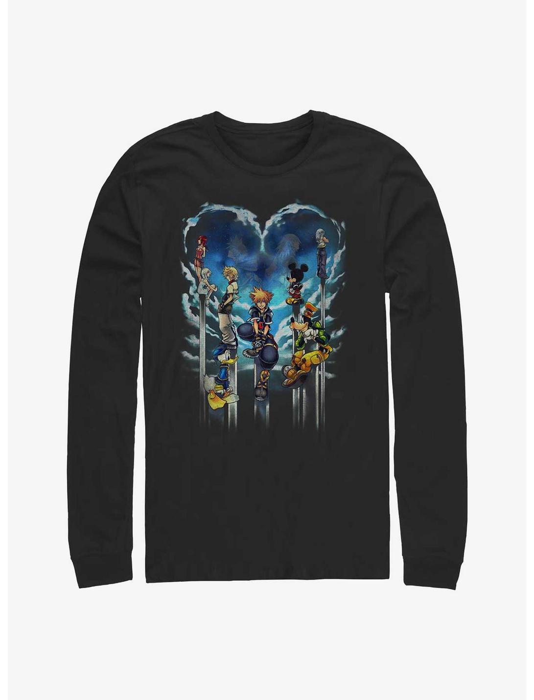 T-shirt à manches longues Disney Kingdom Hearts Horizon assombri