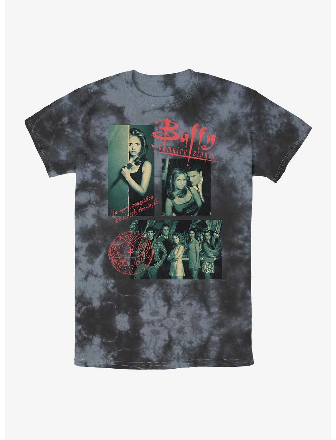 Buffy The Vampire Slayer Multi Image Tie-Dye T-Shirt