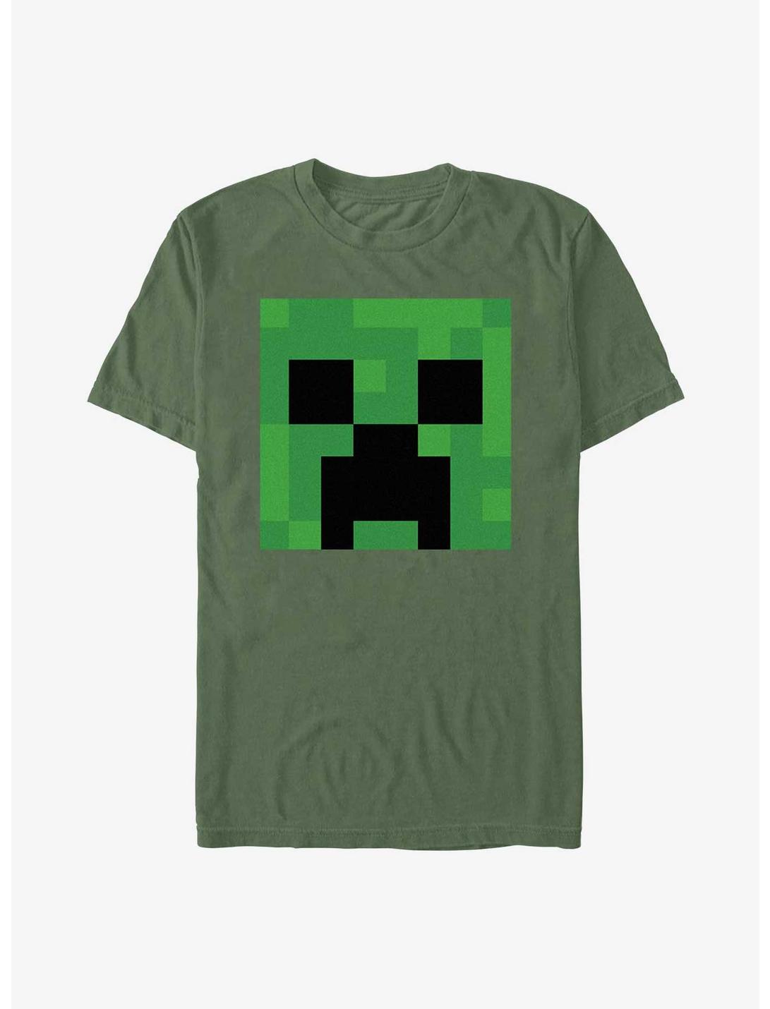 Minecraft Creeper Big Face Garment Dye T-Shirt