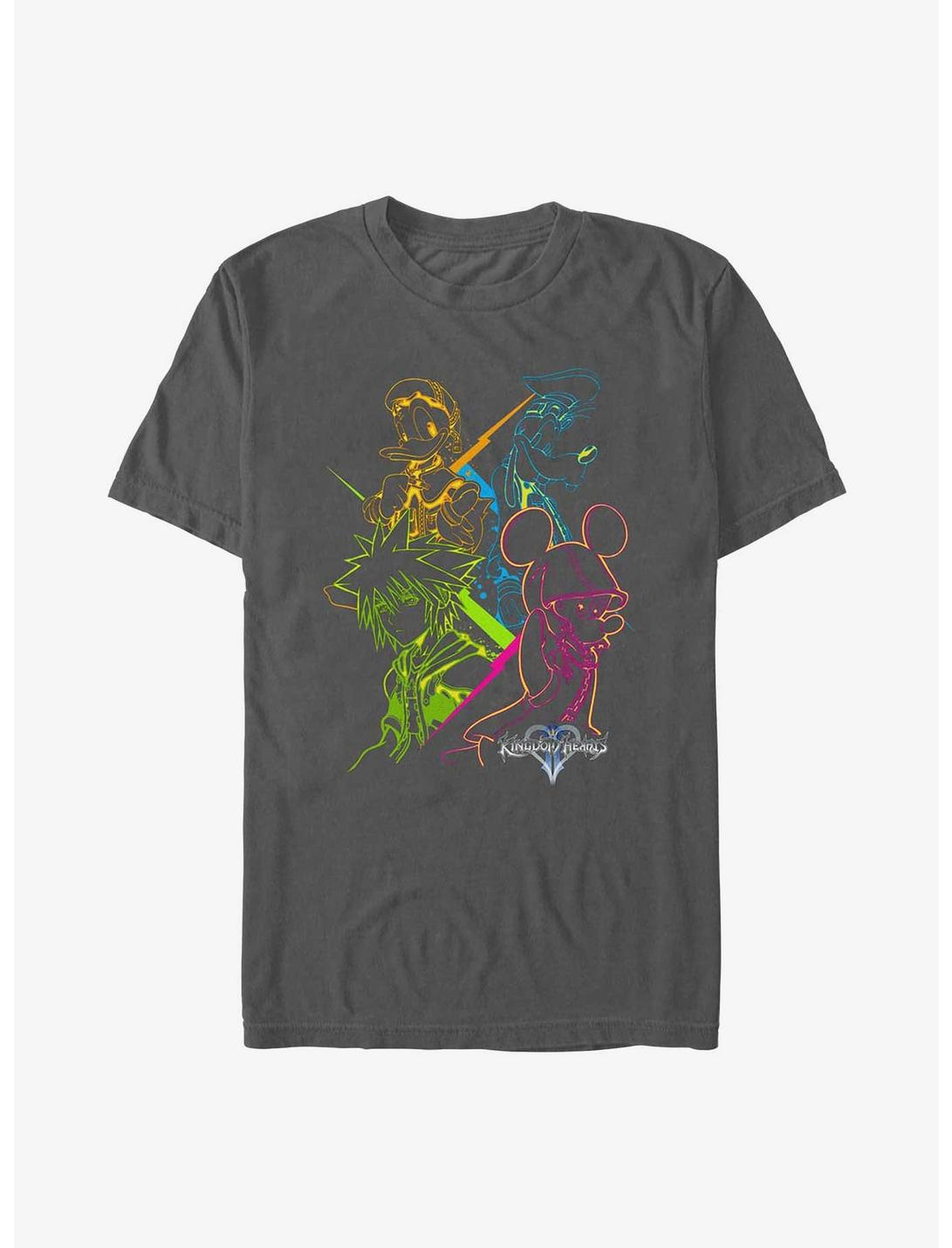 T-shirt teint en plongée Disney Kingdom Hearts Kingdom couleurs néon