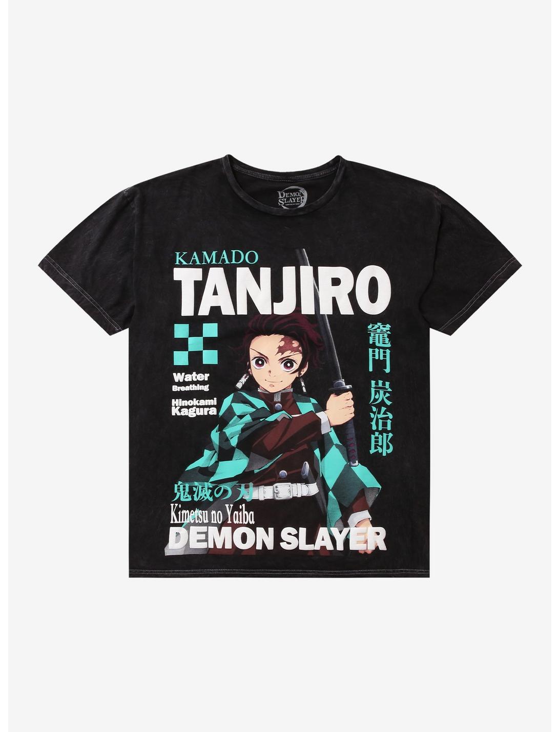 Demon Slayer: Kimetsu No Yaiba Tanjiro Magazine Dark Wash T-Shirt