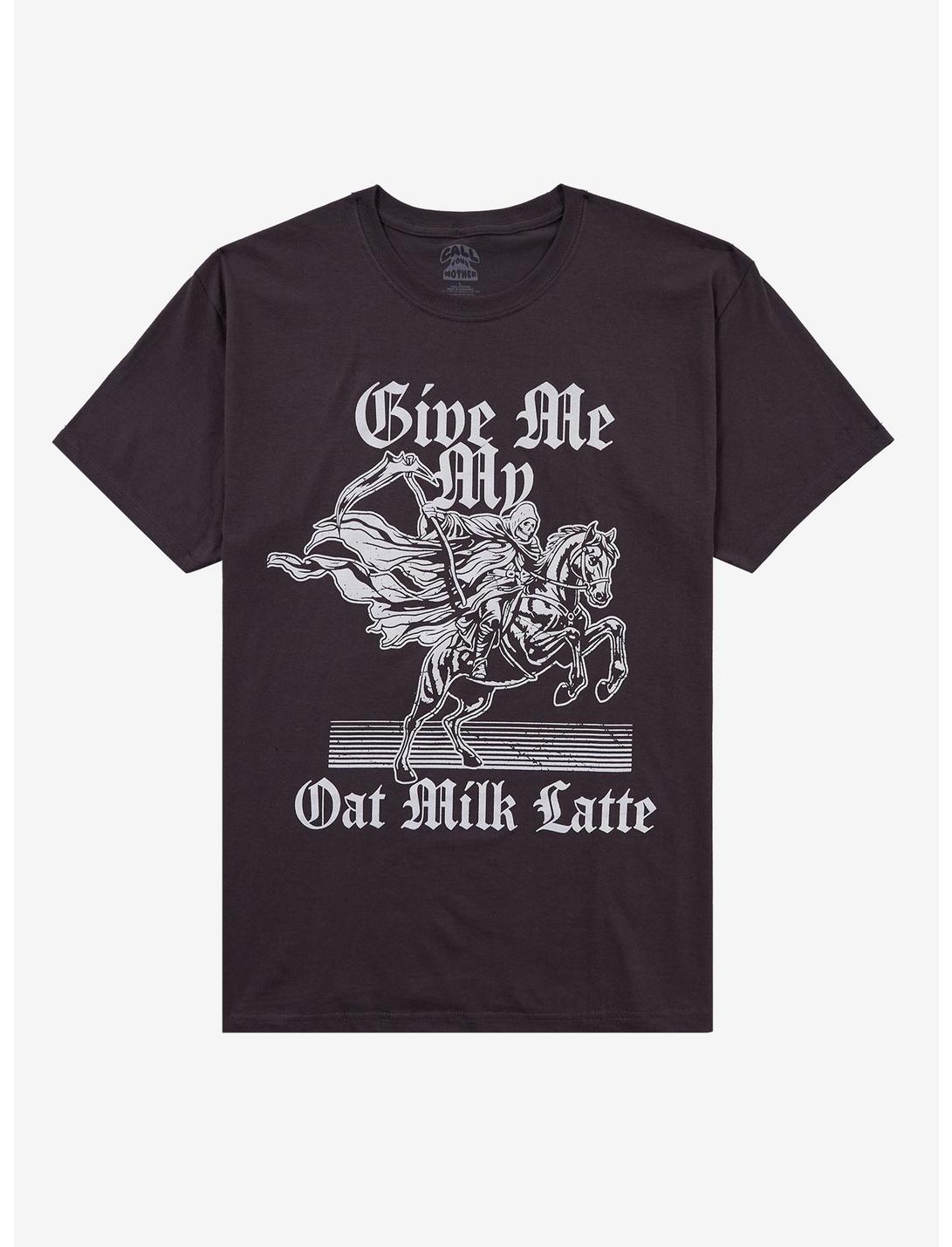 Grim Reaper Oat Milk Latte T-Shirt By Call Your Mother