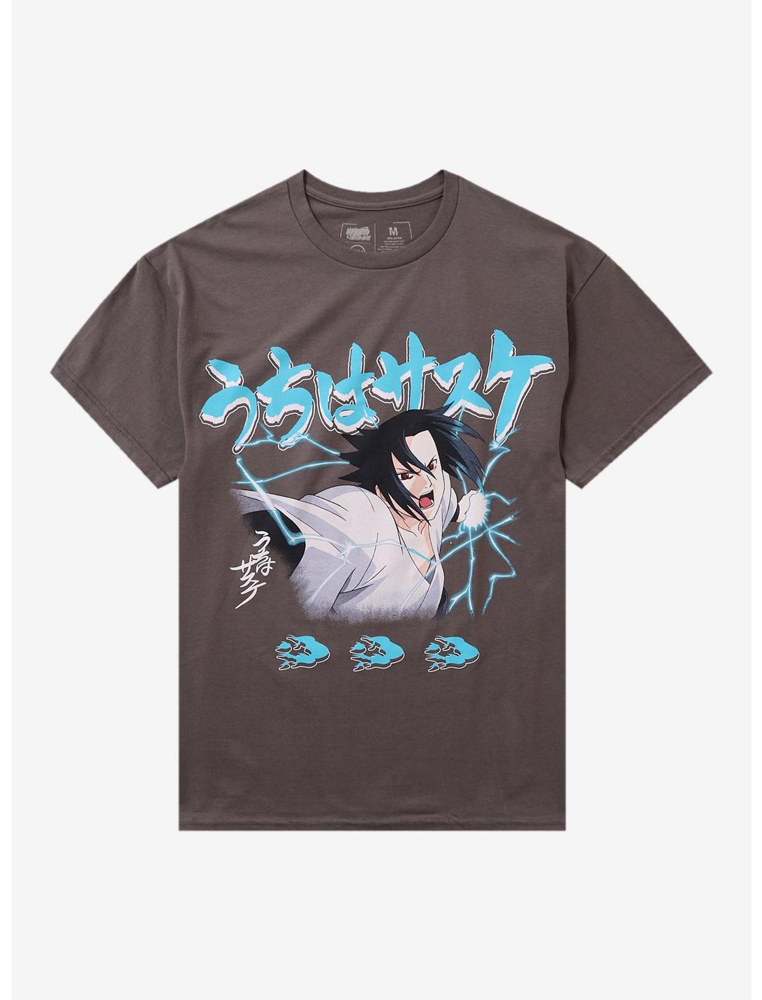 T-shirt Naruto Shippuden Sasuke Bleu Électrique