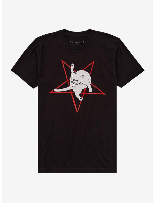 Pentagram Cat Cleaning T-Shirt