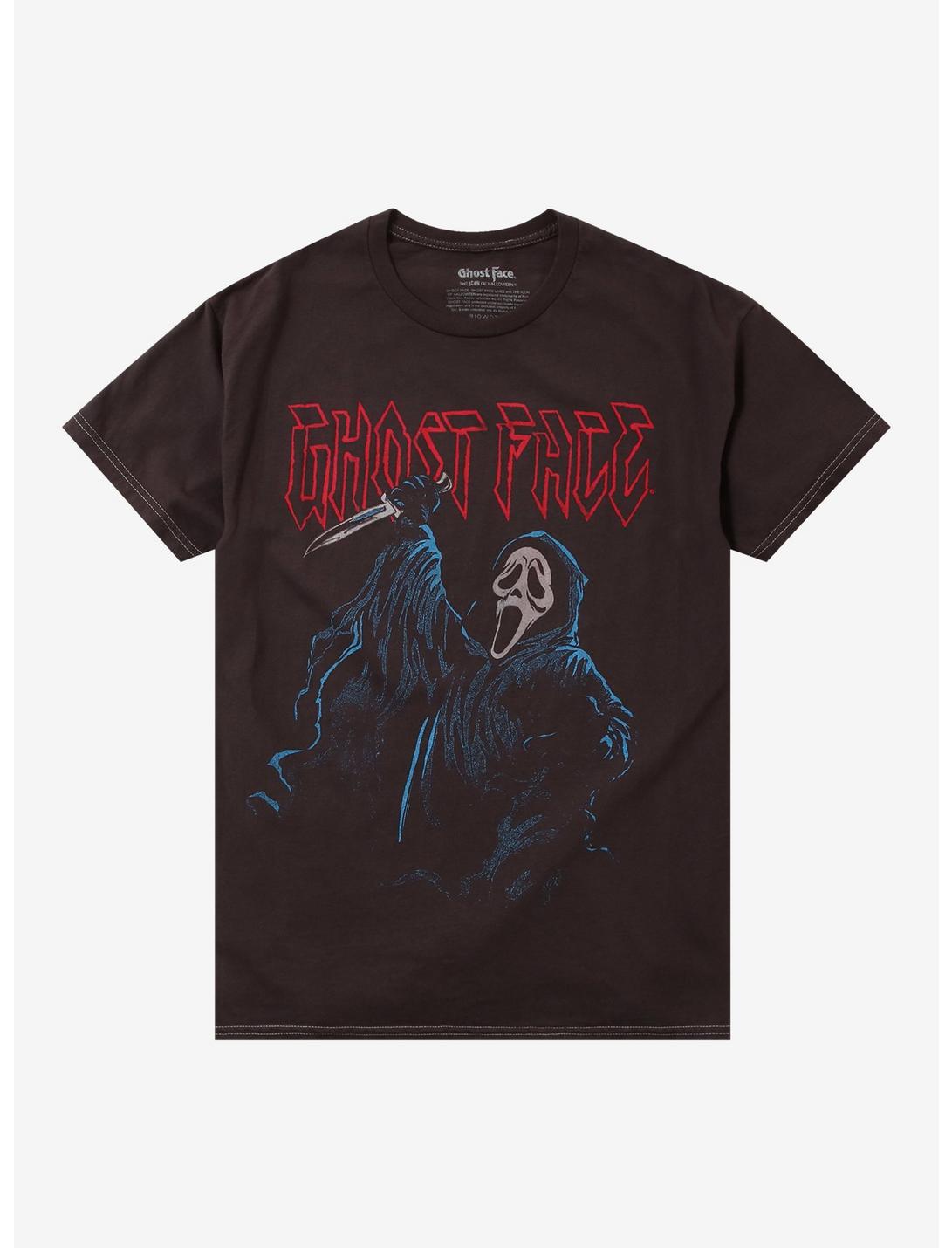 Ghost Face Jumbo Print Metal T-Shirt