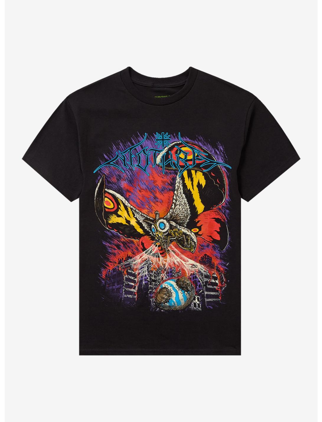 Ghost X Ghost Godzilla Mothra Metal T-Shirt