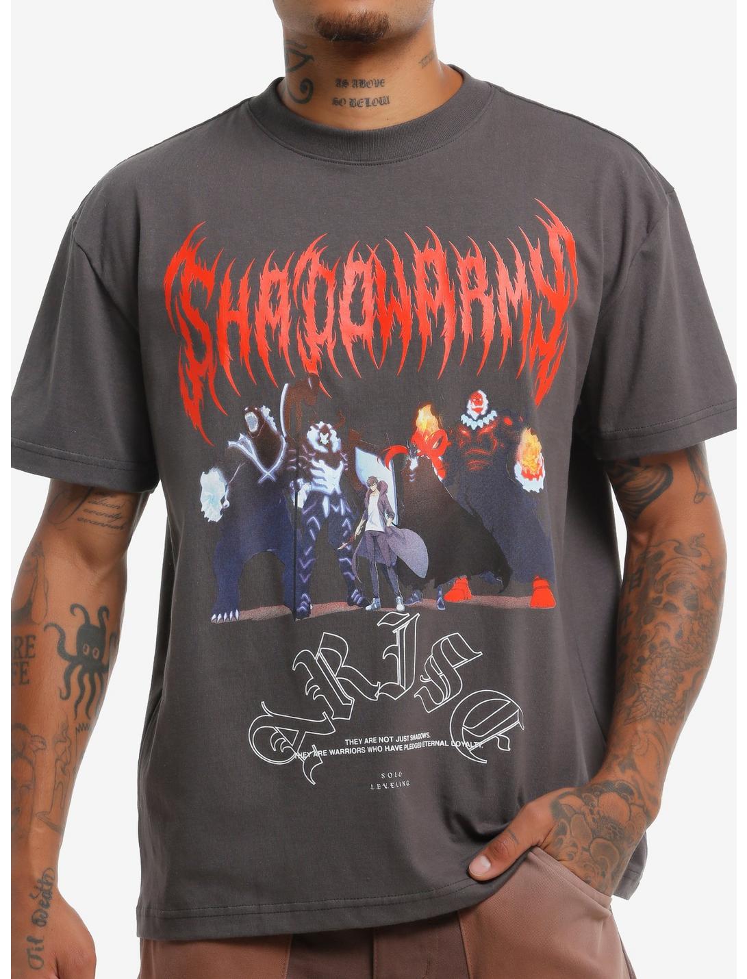 Solo Leveling Shadow Army Metal T-Shirt