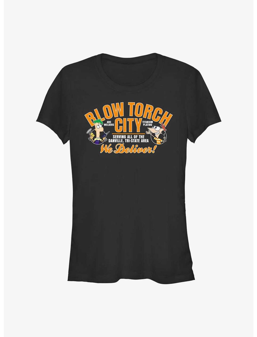 T-shirt Phineas et Ferb « Blow Torch City Girls »