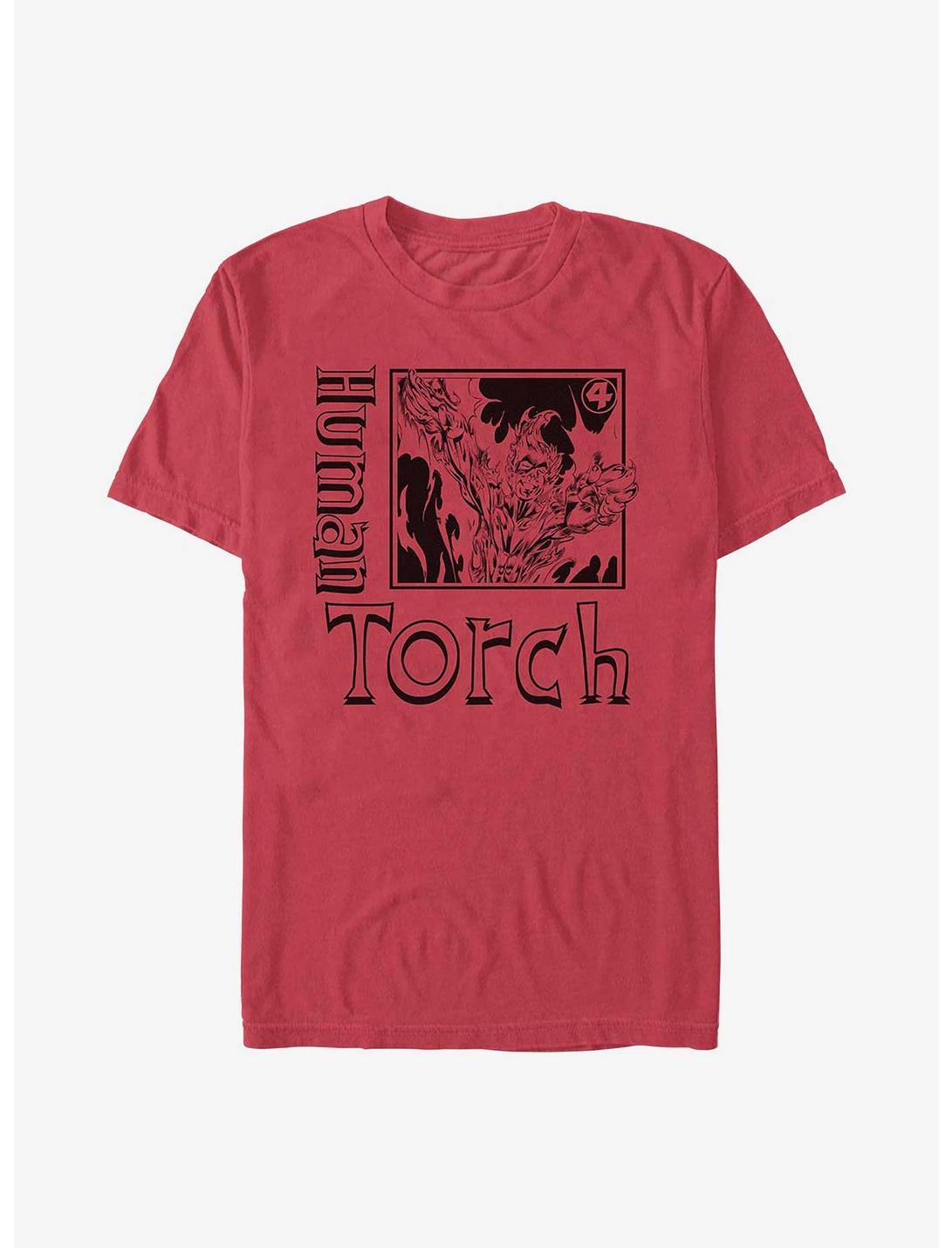 Marvel Fantastic Four Torch Pose Garment Dye T-Shirt