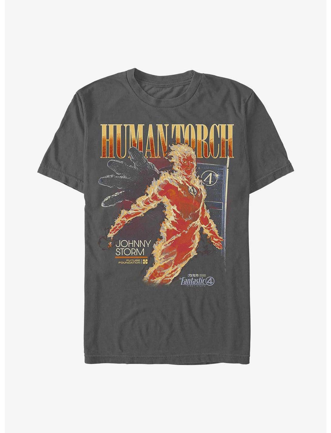 Marvel The Fantastic Four: First Steps Human Torch Garment Dye T-Shirt Hot Topic Exclusive