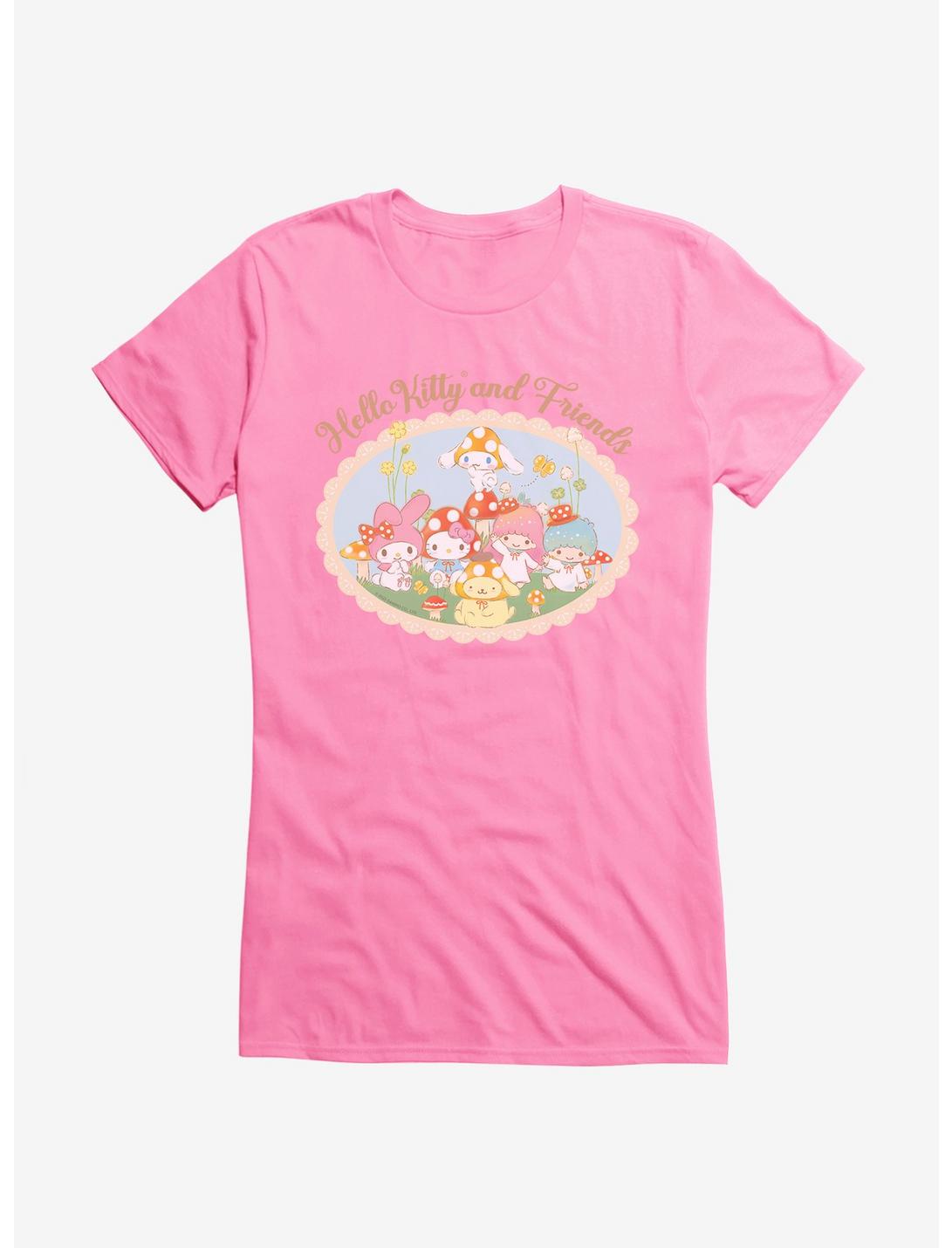 Hello Kitty And Friends Mushroom Garden Portrait Girls T-Shirt