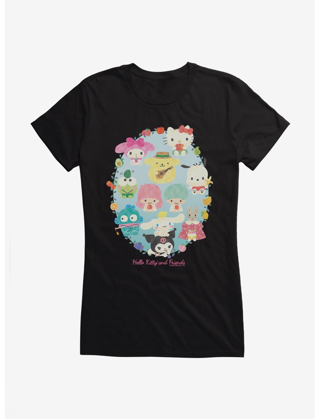 Hello Kitty And Friends Fruit Portrait Girls T-Shirt