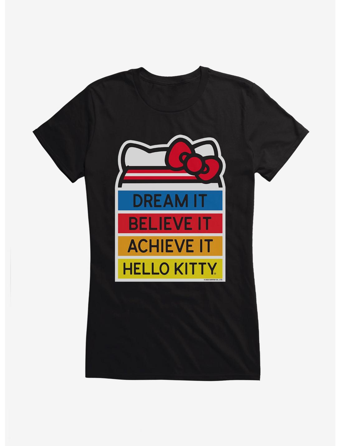 Hello Kitty Dream It Believe It Achieve It Girls T-Shirt
