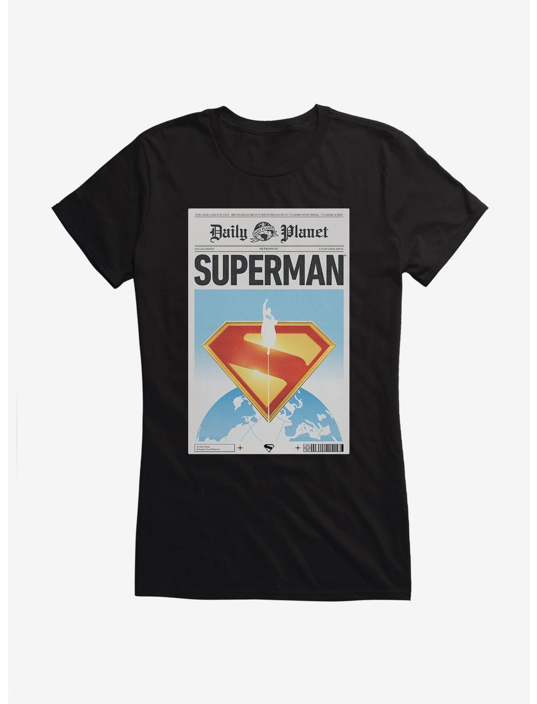 DC Comics Superman Daily Planet Front Page Girls T-Shirt