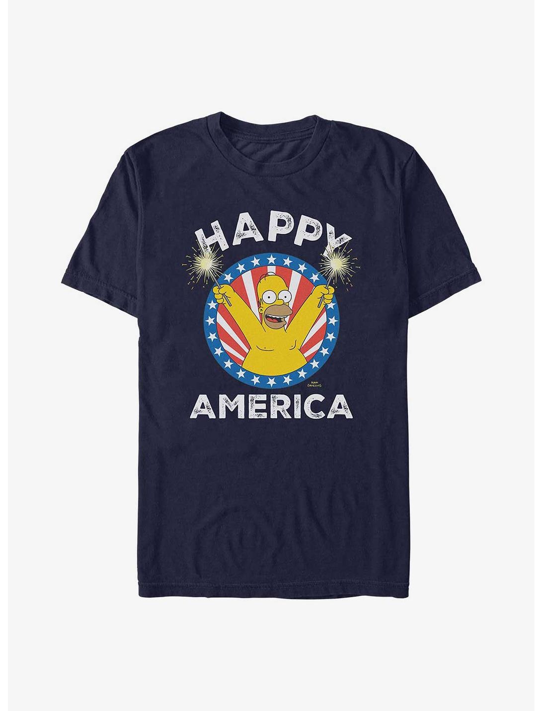 The Simpsons Happy America T-Shirt