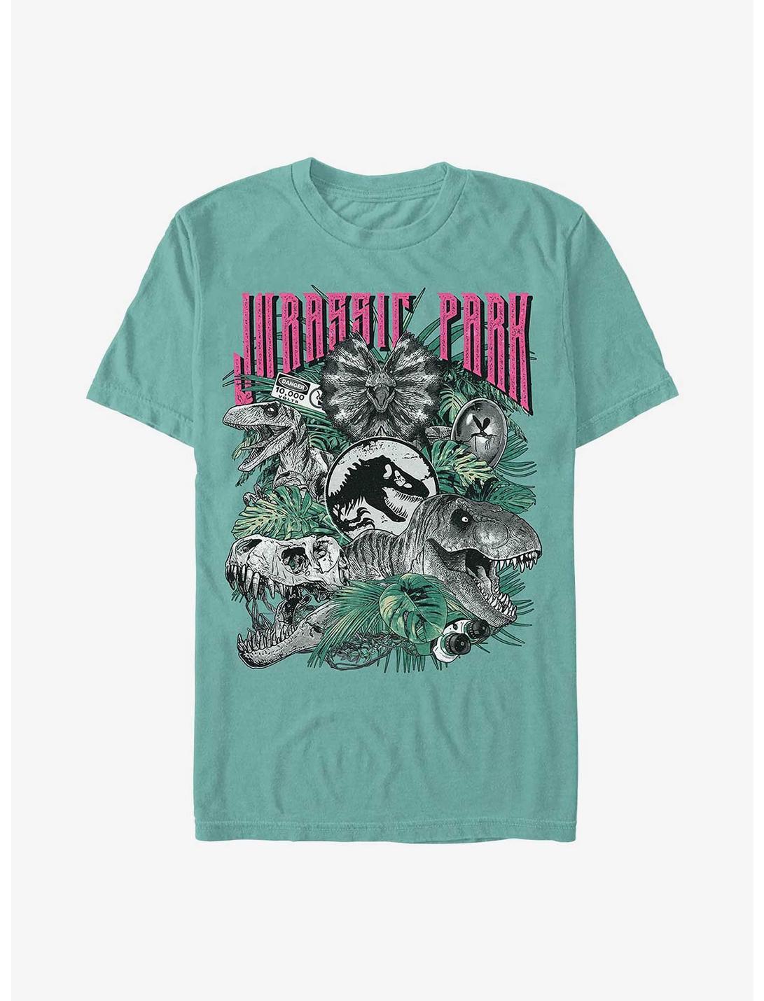Jurassic Park Iconic Dinosaurs Garment Dye T-Shirt Hot Topic Exclusive