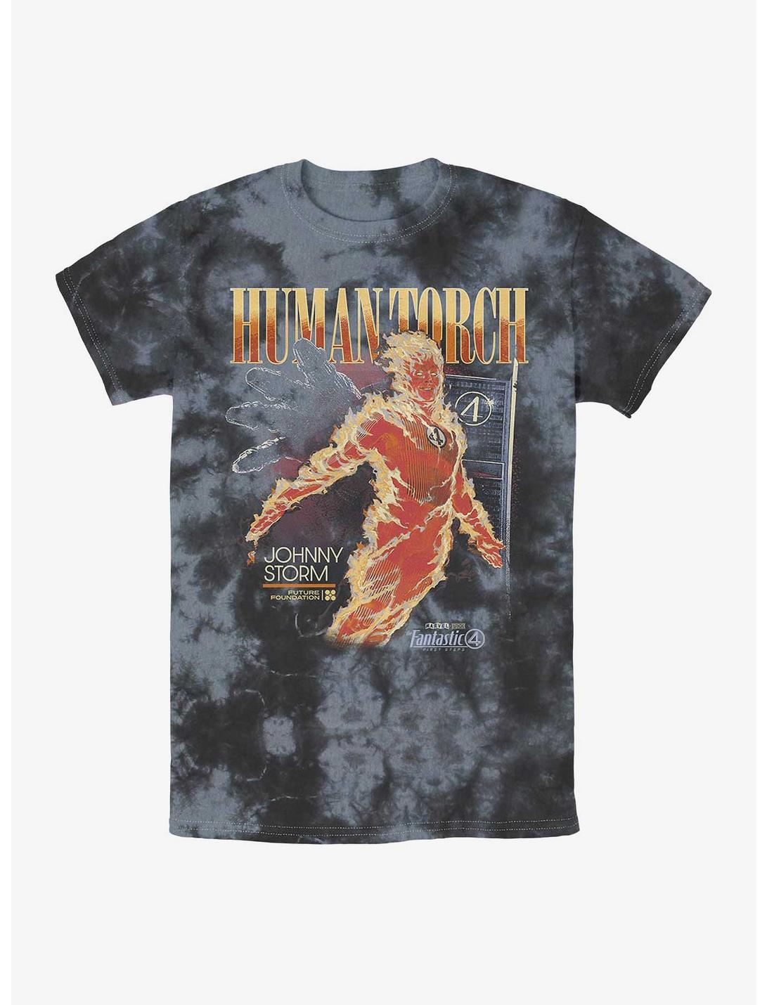 Marvel The Fantastic Four: First Steps Human Torch Tie-Dye T-Shirt Hot Topic Exclusive