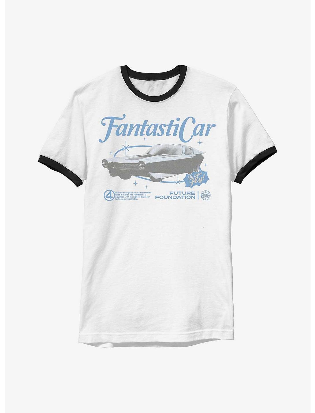 Marvel The Fantastic Four: First Steps Fantastic Car Ringer T-Shirt Hot Topic Exclusive