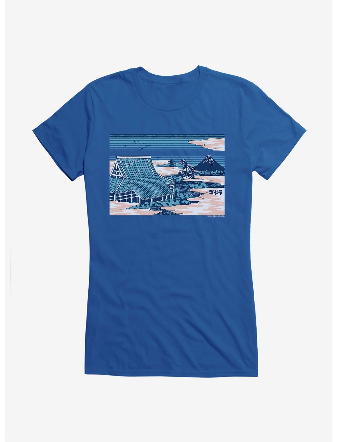 Godzilla Through The Clouds Girls T-Shirt