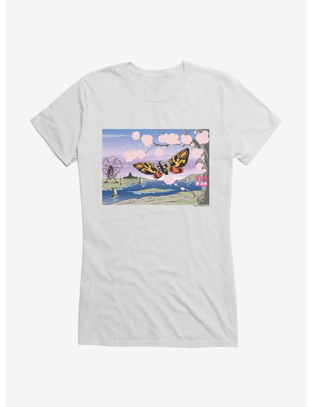 Godzilla Mothra Cherry Blossoms Girls T-Shirt