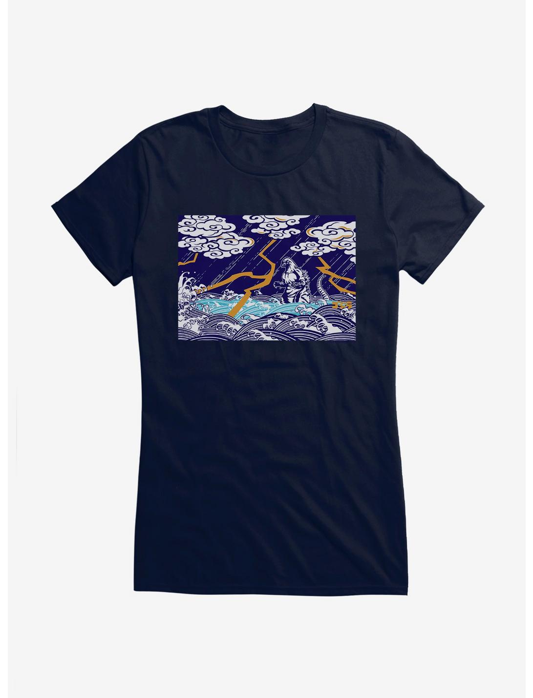 Godzilla Thunder And Lightning Girls T-Shirt