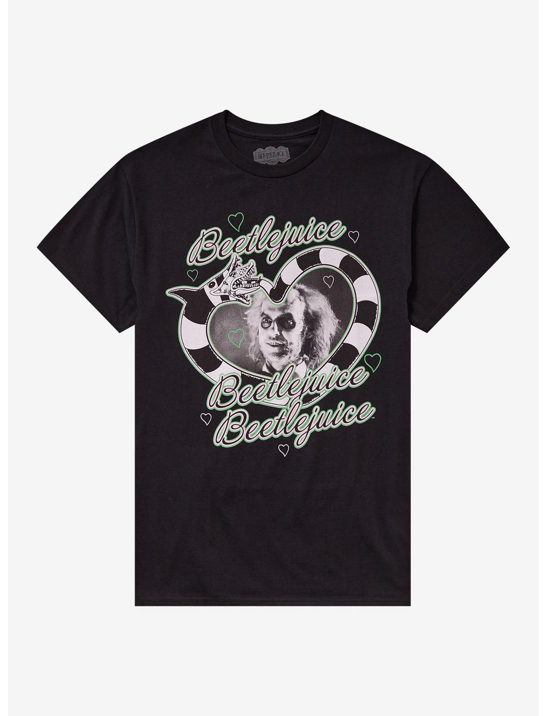 Beetlejuice Sandworm Heart Portrait T-Shirt