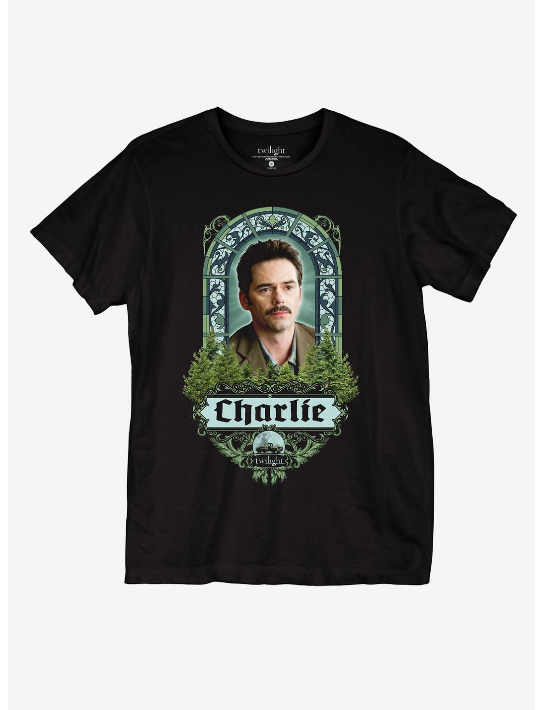 Twilight Charlie Stained Glass Portrait Girls T-Shirt