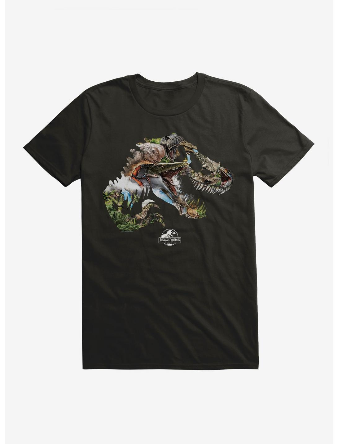 T-shirt à logo collage de dinosaures Jurassic World Rebirth