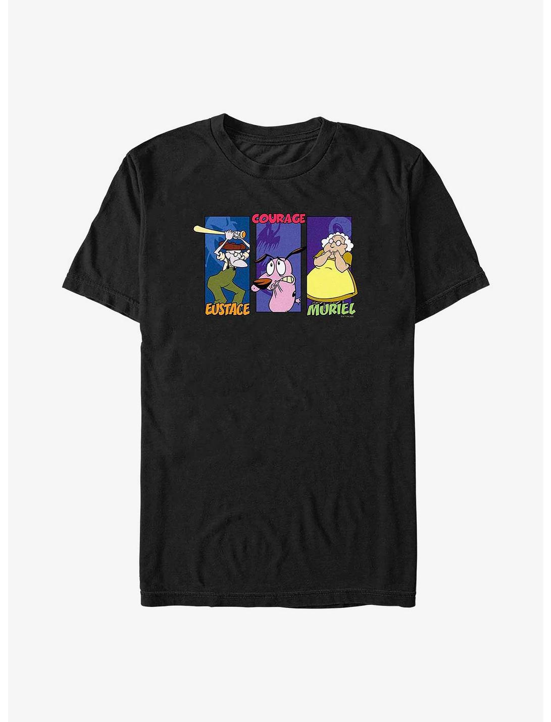 Courage the Cowardly Dog Cast Box Up Big & Tall T-Shirt