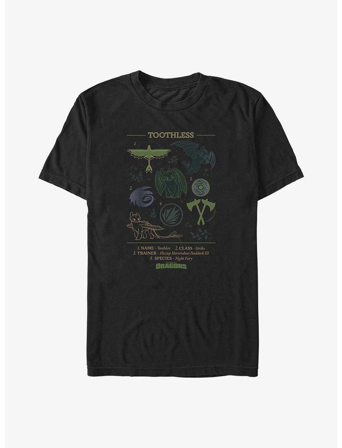 How To Train Your Dragon Toothless Dragon Classification Big & Tall T-Shirt
