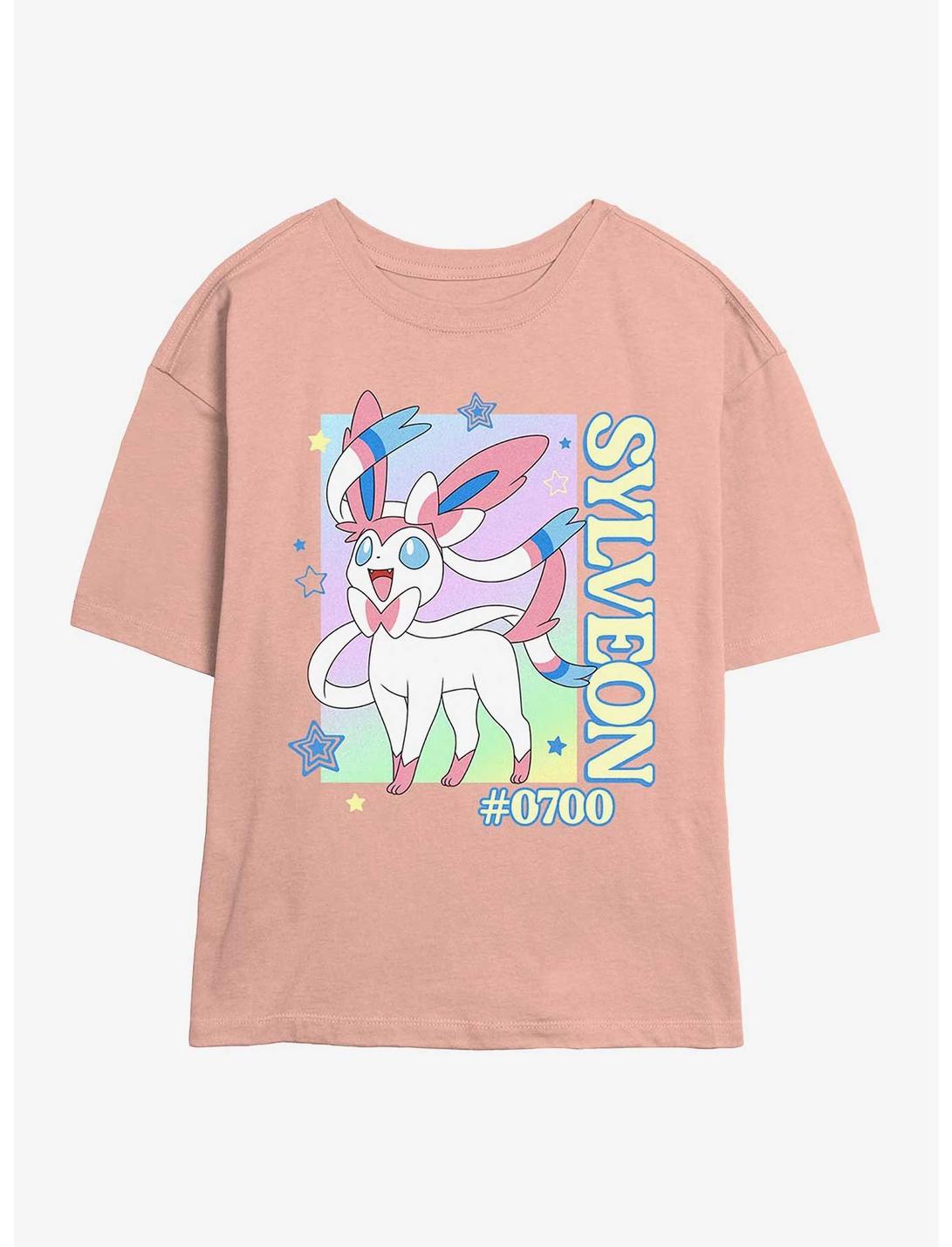 Pokemon Sylveon Heart Lockup Girls Skimmer T-Shirt