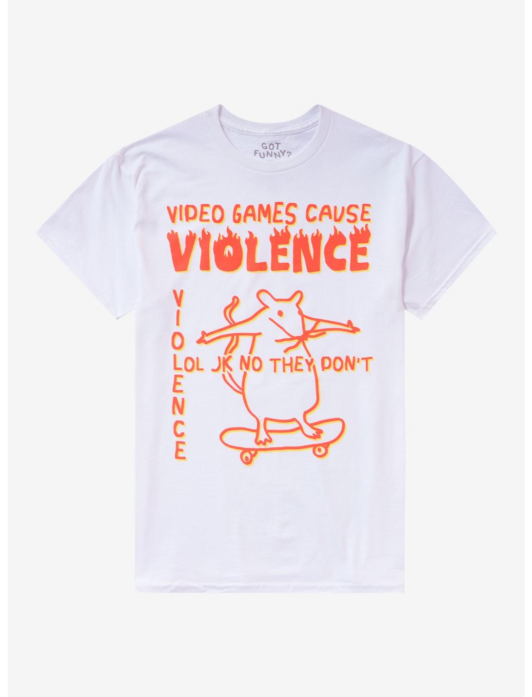 Video Game Violence JK T-Shirt By Got Funny?