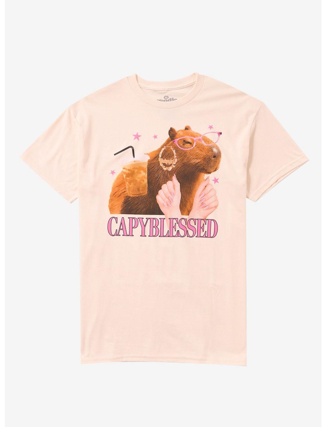 Capybara Blessed T-Shirt By Goodie Two Sleeves