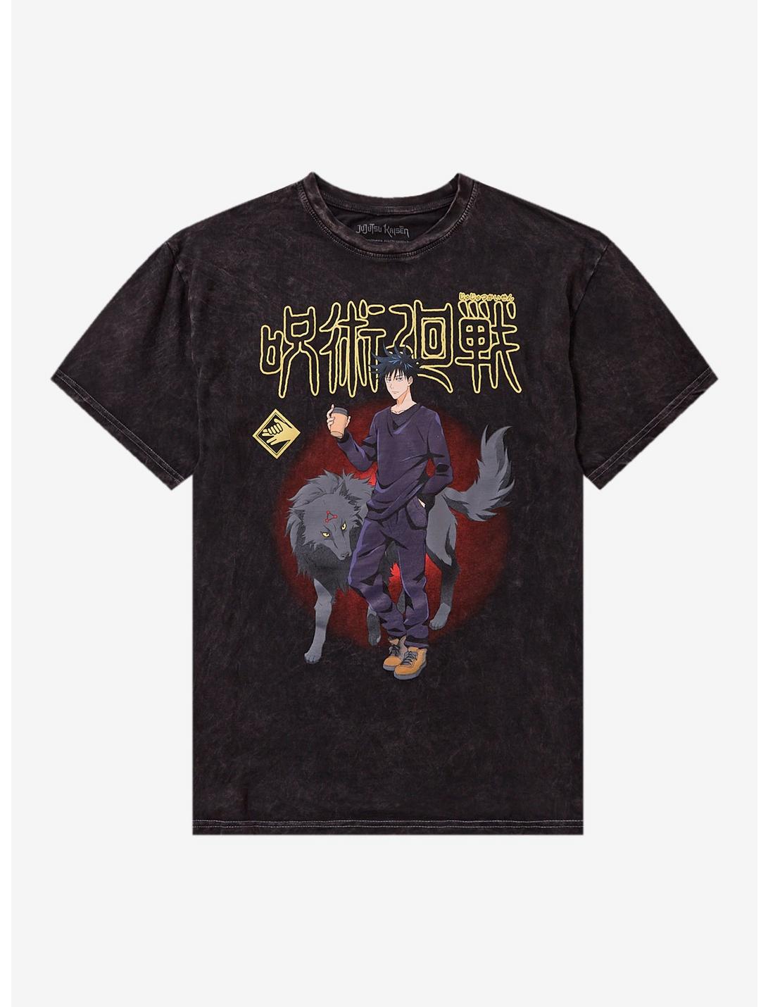 Jujutsu Kaisen Megumi Divine Dog Mineral Wash T-Shirt
