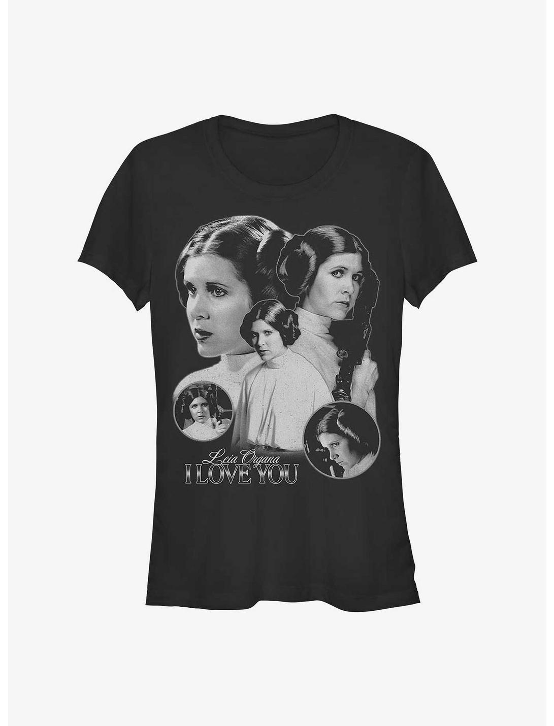 Star Wars Leia Organa I Love You Girls T-Shirt