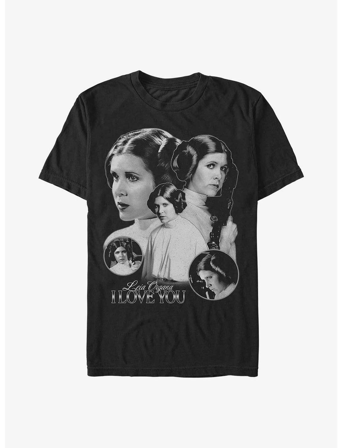 Star Wars Leia Organa I Love You T-Shirt