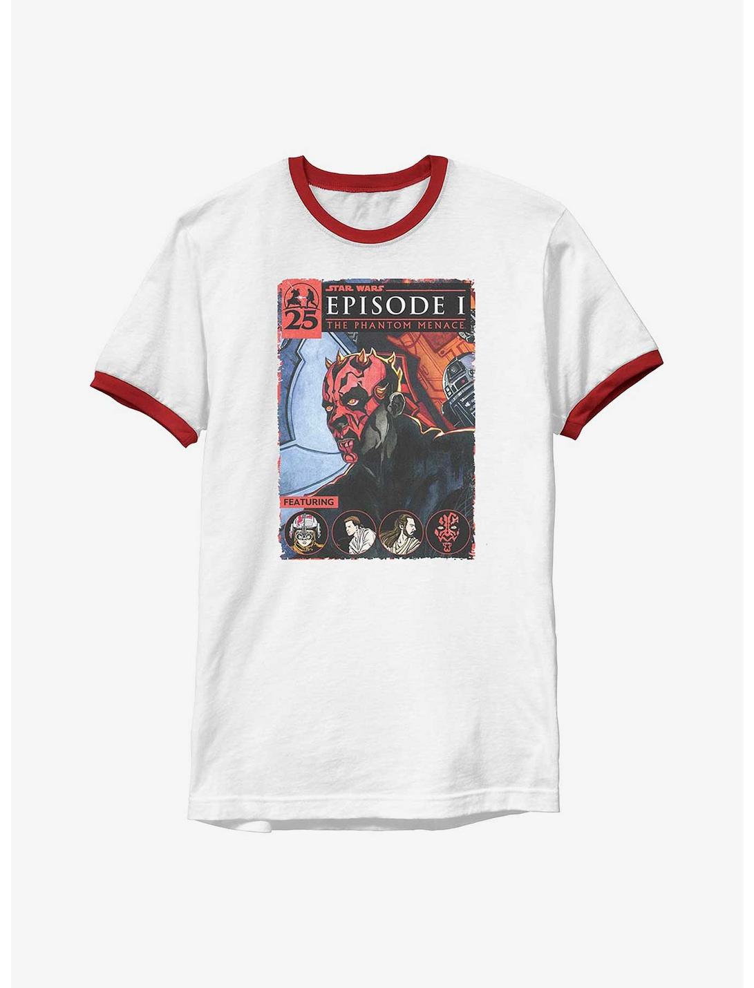 Star Wars Darth Maul Cover Ringer T-Shirt
