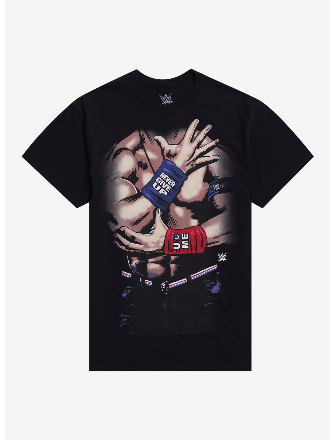 WWE John Cena Chest Never Give Up T-Shirt
