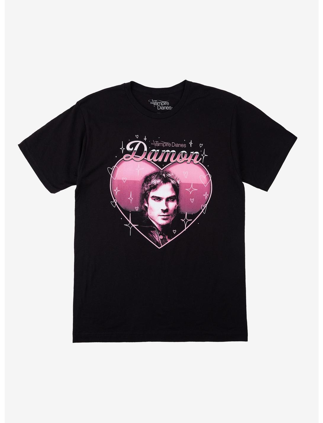T-shirt Fille The Vampire Diaries Damon Cœur