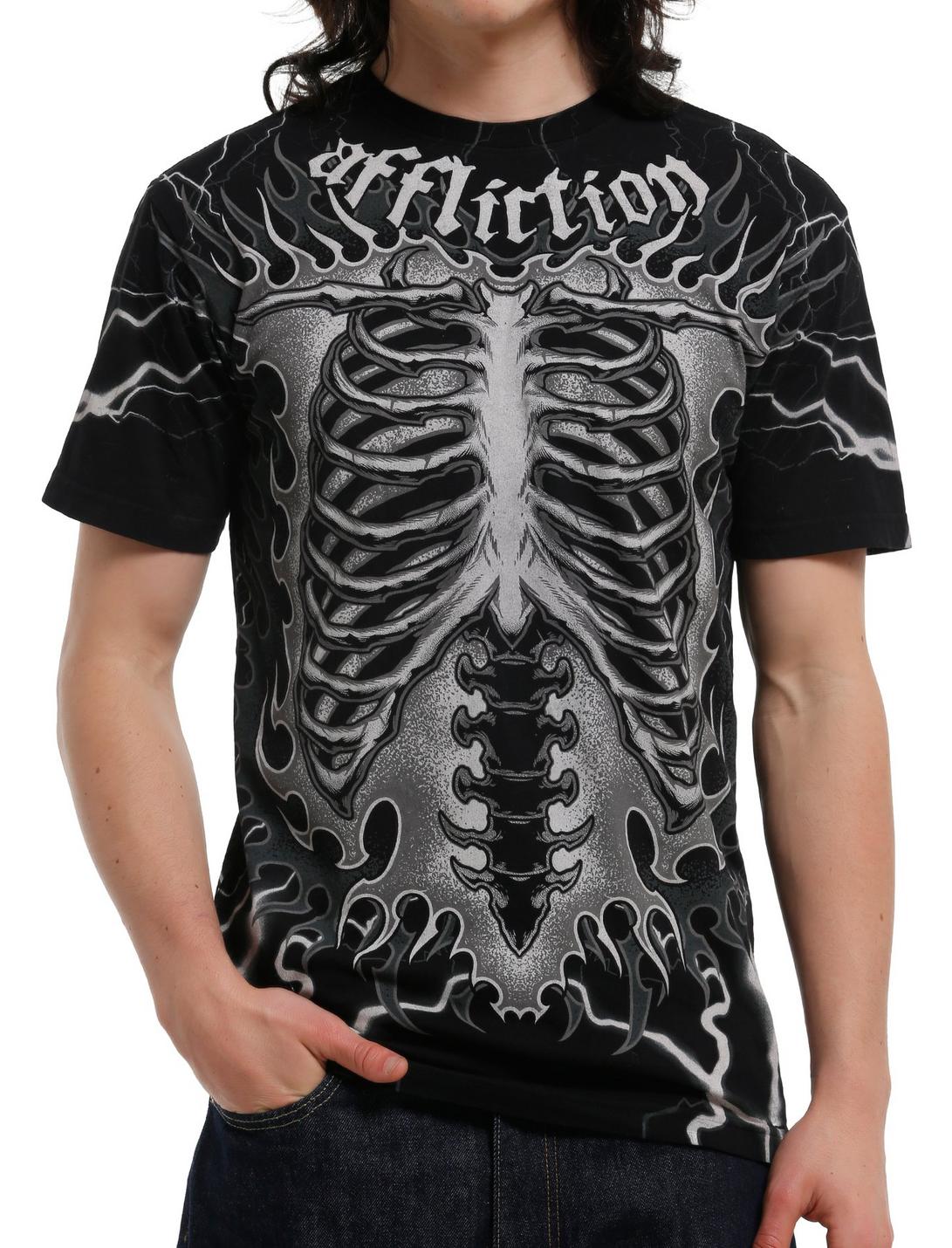Affliction Flaming Bones T-Shirt
