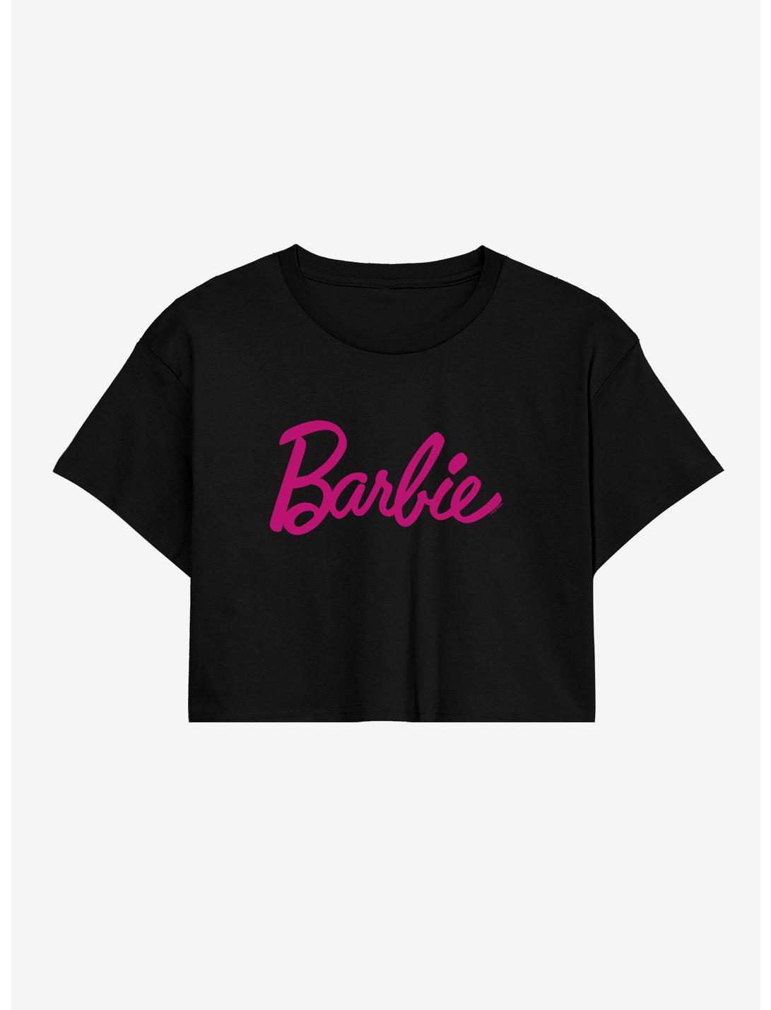 Barbie Logo Girls Crop T-Shirt