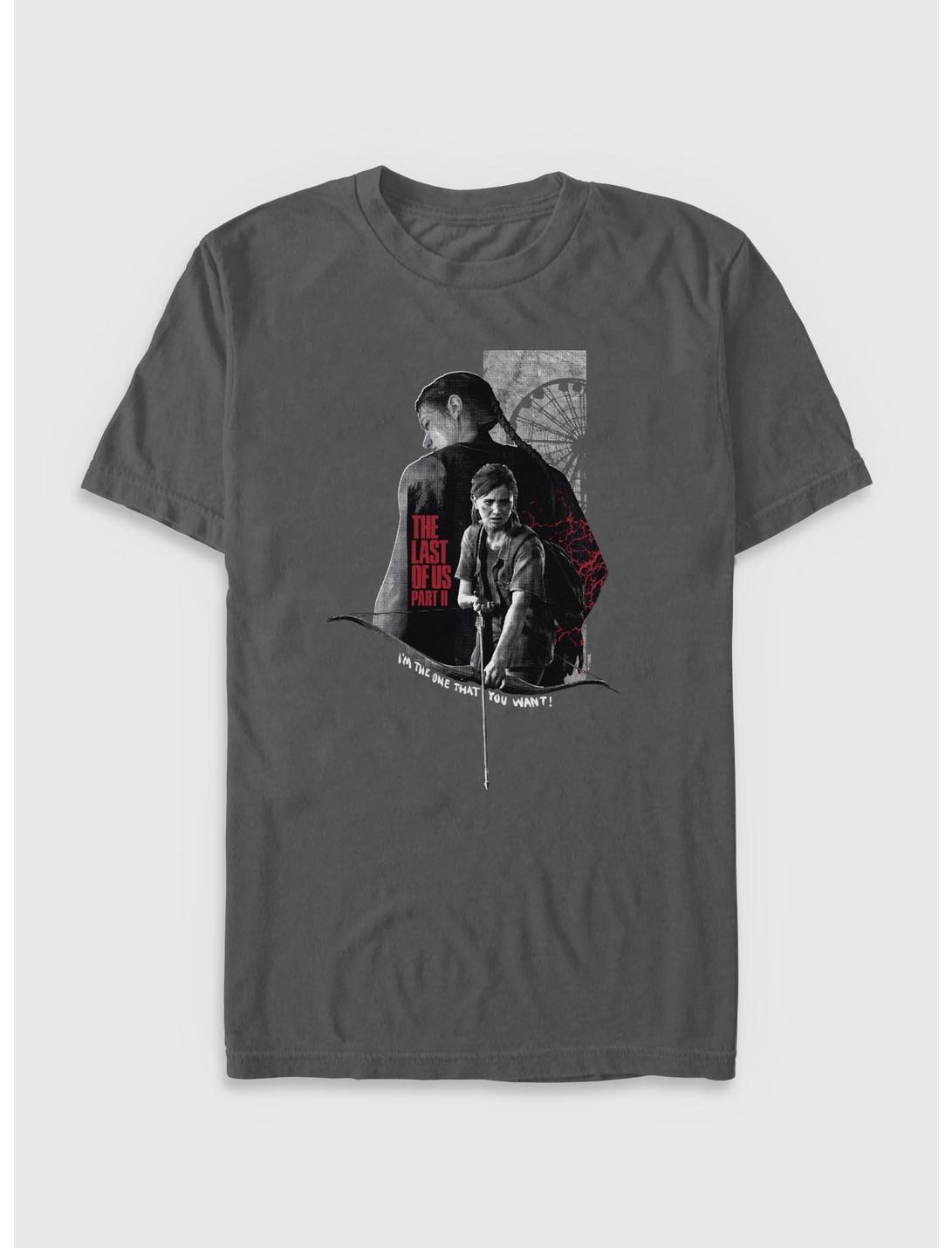 T-shirt The Last Of Us Part II Abby Et Ellie Teint En Plongée