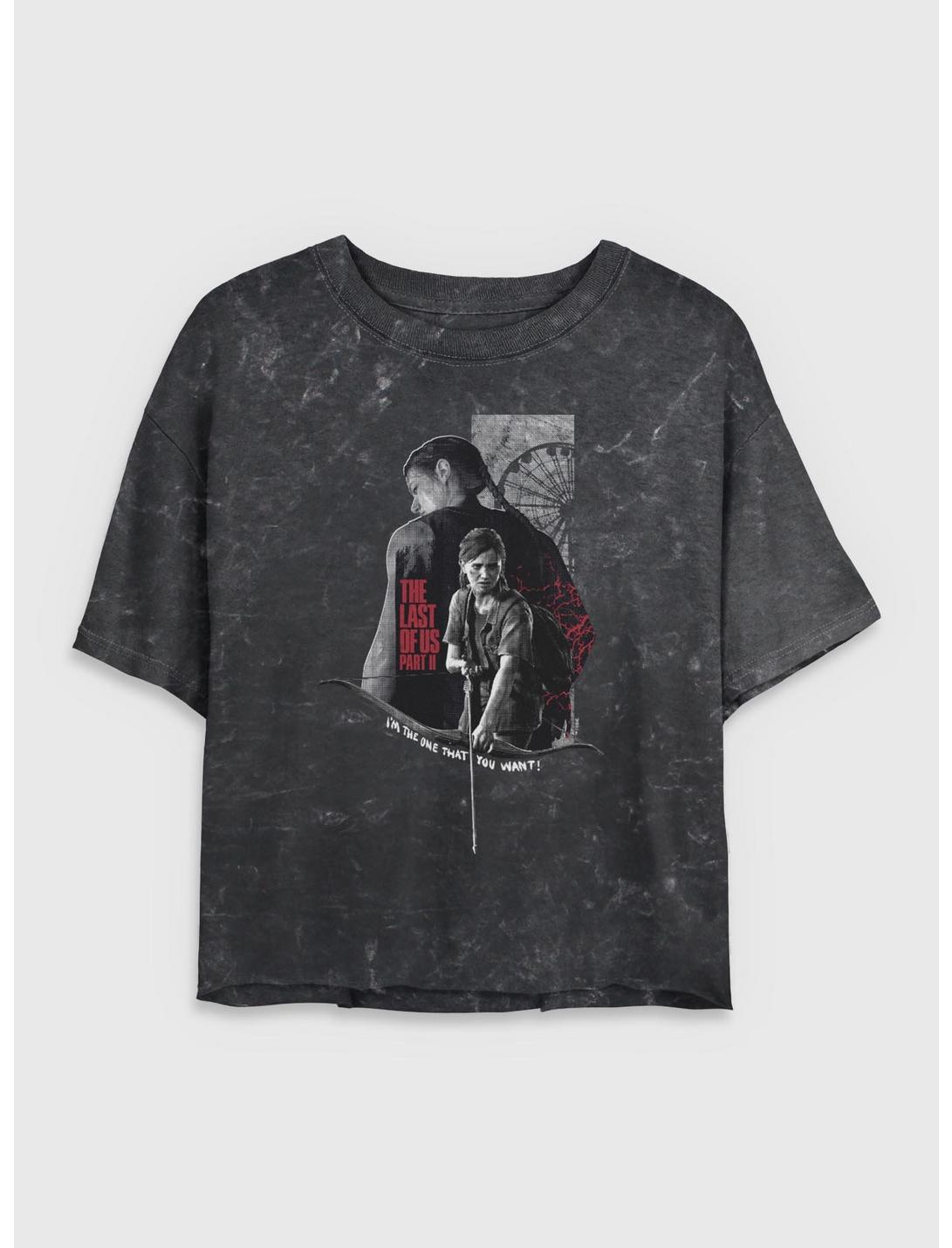 The Last Of Us Part II Abby And Ellie Girls Mineral Wash Crop T-Shirt